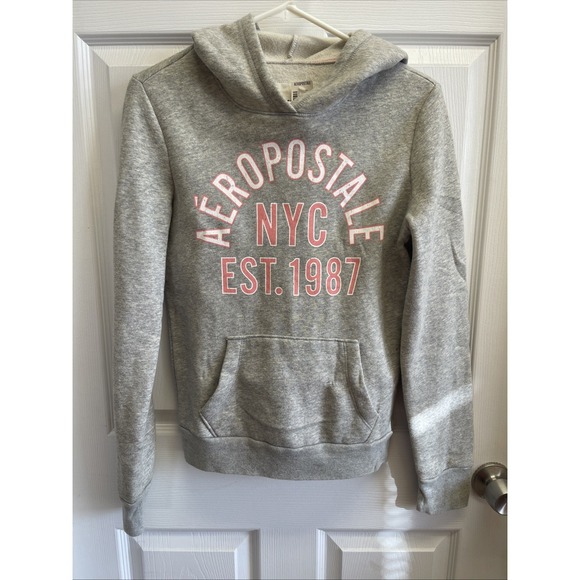Aéropostale Tops - Aeropostale - Hooded Sweatshirt - Gray - Juniors Size Medium